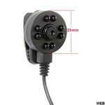 Microtelecamera AHD 3.6mm a colori con microfono 8 LED IR Z365