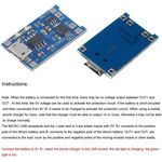 Modulo di carica per batterie al Litio 1A con protezione batteria 18650 e modulo di scarico 2A 5V 10 pezzi F1510