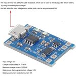 Modulo di carica per batterie al Litio 1A con protezione batteria 18650 e modulo di scarico 2A 5V 10 pezzi F1510