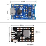 Modulo di carica per batterie al Litio 1A con protezione batteria 18650 e modulo di scarico 2A 5V 10 pezzi F1510