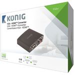 Convertitore video VGA Femmina+2 RCA Femmina - Uscita HDMI Konig 5412810240869 KNVCO3410 WB1395