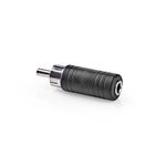 Adattatore audio mono Maschio RCA - Femmina da 3,5 mm 10 pezzi Nero CAGP24960BK 5412810298587 ND2317