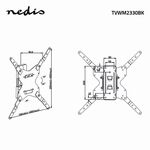 Supporto da parete per TV Full Motion 26-42 " TVWM2330BK 5412810268795 ND8090