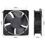 Ventola 220V 20X20X6 cm U107
