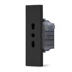 Presa bipasso 10–16A nera linea ZEN MAPN218N 0793541341656 07358