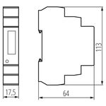 Contatore energia 1P In 45A KDEM Kanlux 5905339193438 19343 KA2166