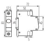 Indicatore luminoso giallo di tensione per la guida din KLI  Kanlux 5905339233226 23322 KA2263
