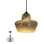 Lampadario in vetro cromato 1xE27 Ø25cm 8698553607207 4102390 C5038