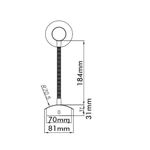 Lampada LED da parete con braccio a spirale 1xE27 8698553604220 4200630 D6440