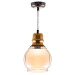 Lampadario in vetro dorato e ambra 1xE27 8698553607184 4102370 E9460