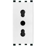 Presa bivalente 10-16A 250V Bianco compatibile Vimar
 6970597462748 697059746274 618B TOT618B EL1998