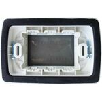 Placca Idrobox IP55 13x8.5cm Bianco compatibile Vimar 6970597465718 697059746571 S6003B TOTS6003B EL2006