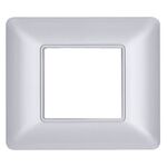 Placca in tecnopolimero 2P argento compatibile Matix 6970311026928 M5002 EL2073