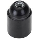 Portalampada E27 nero in bachelite Vito