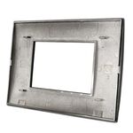 Placca 3 posti nero compatibile Living International 6970597468566 1003-2 3P BTicino Living International EL2097