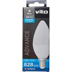 Lampadina LED C38 9W E14 luce fredda 6400k 6972538048295 1519410 EL2167