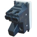 Interruttore unipolare bianco con spia compatibile Vimar Arké 0793541339929  961B EL228