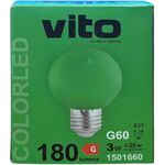 Lampadina LED E27 luce verde 3W 180lm 6970233830344 1501660 EL343