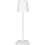 Lampada LED ricaricabile da tavolo 3W dimmerabile in metallo bianco 7882318029086 EL3935