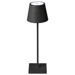 Lampada LED ricaricabile da tavolo 3W dimmerabile in metallo nero 7882318029019 EL3936