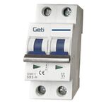 Interruttore magnetotermico per impianti fotovoltaici 2 poli 32A Geti 8595563728550 GF-J03 EL3956