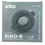 Supporto per faretto da incasso Ø75mm nero 2013150 6977231352960 EL399