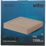 Pannello LED quadrato da parete 12W luce fredda 6000K 1200lm 6970233835929 2023810 EL4118