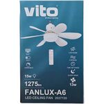 Ventilatore da soffitto con luce LED e telecomando 15W 1275lm 3xCCT 6977231353103 2027720 EL4128