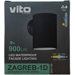 Applique LED da esterno 9W IP65 3CCT nero 6977231352939 3231150 EL698