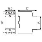Contattatore modulare 230V 7-20A 3.5-13kW 5905339232410 KMC-20-40 23241  KA1049
