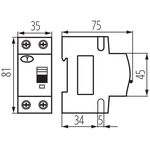 Interruttore magnetotermico differenziale 6kA 2P 32A Kanlux 5905339232229 23222 KA2181