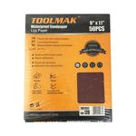 Carta abrasiva impermeabile 80 - confezione da 50 TMK19265 6901210192650 TL9905