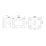 Idrobox IP55 3 moduli bianco compatibile Matix S5203B 6970597465848