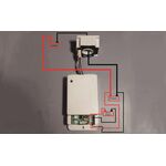 Misuratore di tensione/corrente/temperatura wireless con display LCD VAC8010F 500V 100A WB243