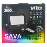 Faretto LED RGB SAVA 20W 2000Lm IP65 IK08 – VITO 3022565 6977231352335