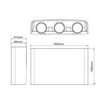 Lampada applique bianca da esterno 6W SMD 16*10CM IP65  6970233835349 3231120 EL028