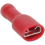 Connettore faston femmina isolato 6.3mm rosso 0.5-1.5mm confezione da 100 03360145 8595563716496 B4500