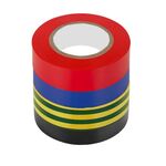 Nastro isolante vari colori 18mm x 8m pacco da 4 C1090