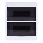 Centralino da parete 24 moduli con porta trasparente 8053323555865 TSM-S 24WAY E9220