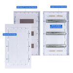 Centralino da parete 36 moduli con porta trasparente 8053323555872 TSM-S 36 WAY E9340