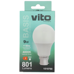 Lampada LED B22 801lm 9W 4000k luce naturale 6977231350010 1519760 EL031