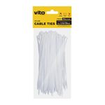 Fascette fermacavi autobloccanti bianche 2.5X150mm - 100 pezzi 6972538047519 7100230 EL134