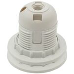 Portalampada E27 bianco in plastica con anelli Vito 7300010 8697548436327 EL1548