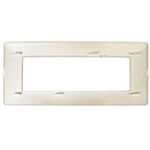 Placca in tecnopolimero 6P color sabbia compatibile Matix 6970311027581 T3 M8007-06 EL1721