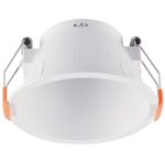 Supporto tondo da incasso per faretti Φ83mm bianco 6972538049780 2026970 EL1738