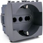 Presa schuko grigia 16A 250V compatibile Vimar Arké 0793541340260 914G EL181