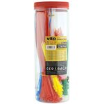 Assortimento di fascette fermacavo autobloccante varie misure e colori - 300 pezzi 6972538047731 7100450 EL189
