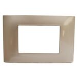 Placca 3P Tecnopolimero 12x8cm Champagne compatibile Vimar Plana 6970597464100 6003-13 EL1962