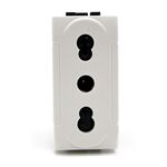 Presa bivalente 10-16A 250V compatibile Living International 6970597466326 818B/Int-Lgt Compatibile Living International EL2230