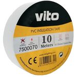 Nastro isolante 15mm 10m bianco Vito 6972538046314 7500070 EL2335